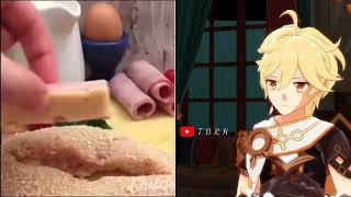 Aether's Reaction to Foodporn - Genshin Impact
