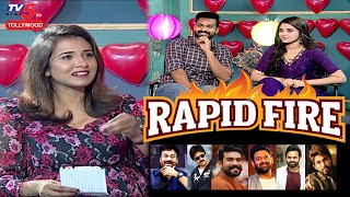 Rapid Fire with Panja Vaishnav Tej and Krithi Shetty | Uppena Movie Team Interview | TV5 Tollywood