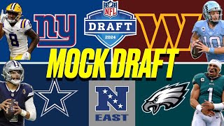 2024 NFL Mock Draft| NFC EAST| EAGLES COWBOYS GIANTS COMMANDERS
