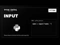 Python Input | Python Syntax to Fall Asleep To