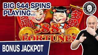 💰 JACKPOT! 💰 Big $44 SPINS Playing 88 Fortunes