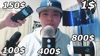 ASMR｜1$mic VS 800$mic