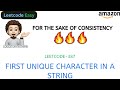First Unique Character in a String | Easy | Leetcode 387