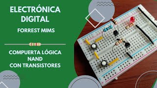 Compuerta lógica NAND con transistores.