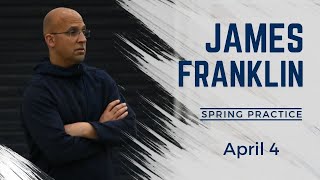 James Franklin discusses pressure of lofty expectations and goals for Penn State