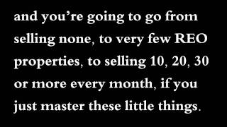 Make REO Asset Managers see you as an REO Expert