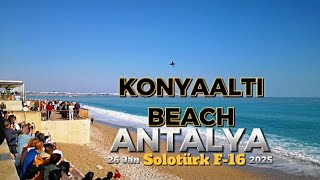 ANTALYA Konyaaltı Beach In WEEKEND 25 Jan 2025 #antalya #konyaaltıbeach #türkiye #beachtour #weekend