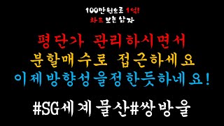 100만원으로1억! [관심종목]_SG세계물산_쌍방울