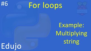 #6 - For Loops: Creating right triangle using string