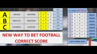 CORRECT SCORE BETTING SYSTEM - NEW BETTING METHOD - HOW TO BET- FOOTBALL PREDICTIONS TODAY