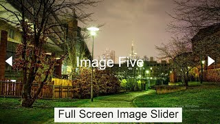 Full Screen Image Slider Using HTML, CSS & JavaScript