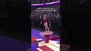 Judge was way to excited to give out this score😭💀 #gymnastics #simonebiles #judge #perfect10