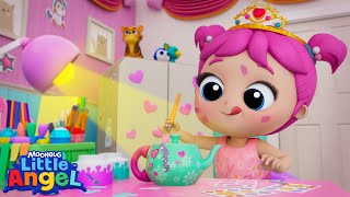 Princess Recycle Tea Party | Little Angel Kids Songs & Nursery Rhymes @LittleAng
