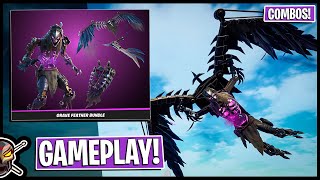 GRAVE FEATHER BUNDLE | Gameplay + Combos! Before You Buy (Fortnite Battle Royale)