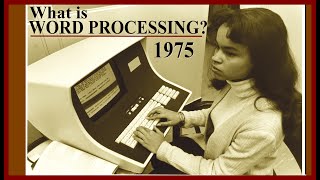1975 What is Word Processing? Vintage Computer History, Educational, IBM,  Astrotype