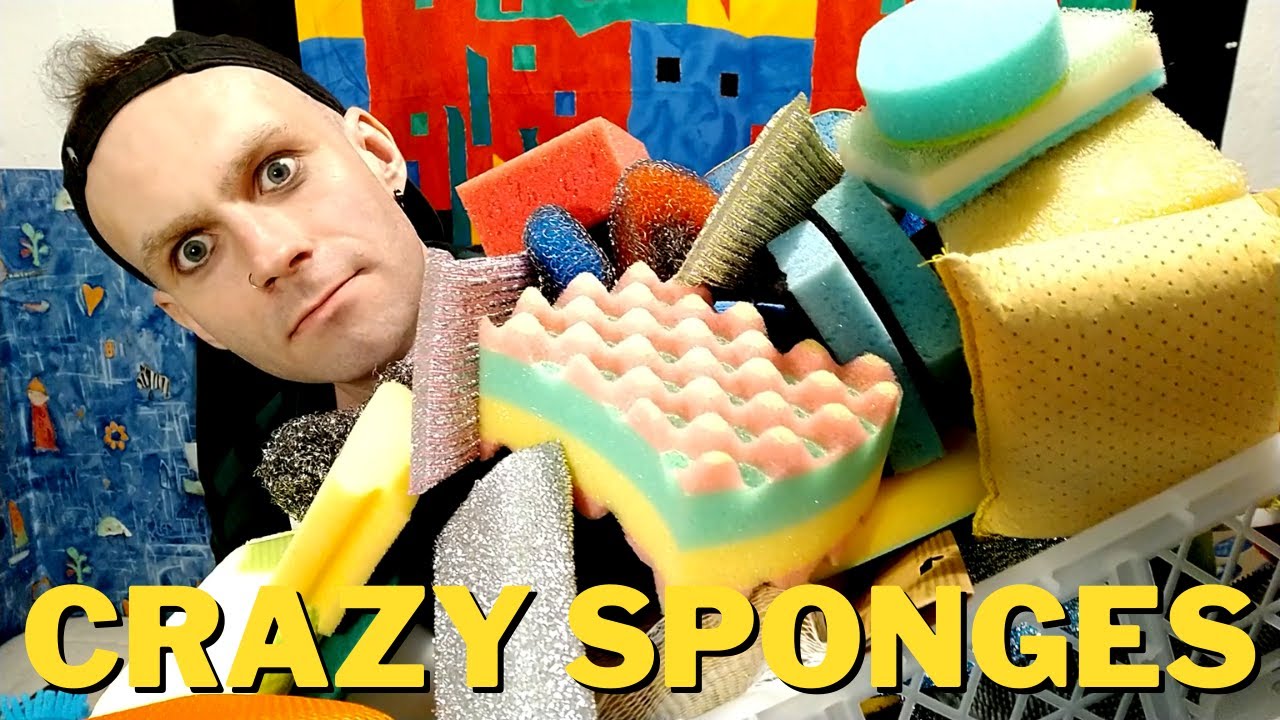 Asmr Crazy Aggressive Sponges Youtube