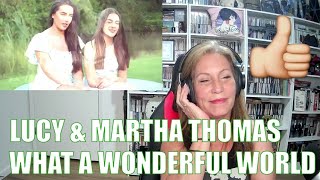 Lucy Thomas & Martha Thomas - What a Wonderful World | TSEL Lucy Thomas Reaction #lucythomas