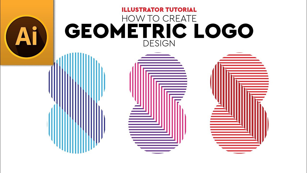 How To Create Geometric Logo Design In Adobe Illustrator Youtube