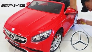 Mercedes Benz S63 AMG Ride On Car Toy 12 Volt Unboxing diy