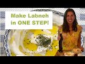 How to make labneh in ONE STEP!