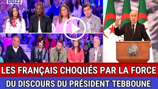 La réaction des médias français et le choc des Français face à la force du discours de Tebboune