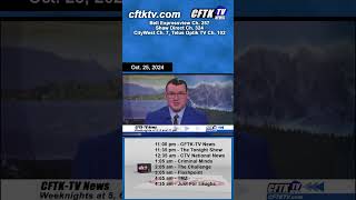 Oct. 25, 2024 News Update Short with Cael Maslin - Watch CFTK-TV News weeknights at 5, 6 \u0026 11 pm.