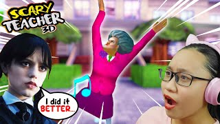 Scary Teacher 3D 2022 - Miss T Does The Wednesday Dance??? - Part 65 - Winter Go