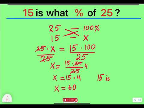 What is the percentage of 15 and 25?