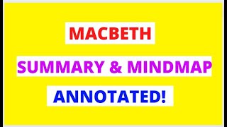 Macbeth: A Summary Mindmap In 60 Seconds! | GCSE English Exams Revision! #gcse #gcseenglish