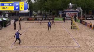 Brouwer/Meeuwsen NED [2]-Plavins/Regza LAT [18]-Pool B-European Championship Final 2016.06.02