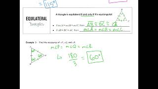 Integrated 2 Notes - 5.4B Equilateral Triangles