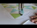 machine quilting a simple scallop with natalia bonner