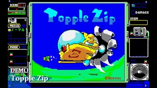 【Demo】PC-8801 Topple Zip（とっぷるじっぷ）レトロゲーム