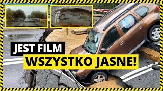 Samochód wpadł do wyrwy w moście. Zobacz film!