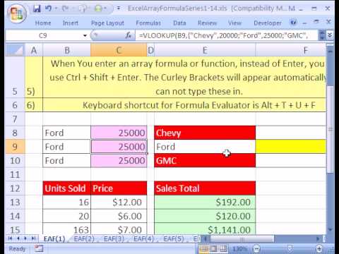 Excel Array Formula Series #1: Basics of Array Formulas Excel Array Formula Series #1: Basics of Array Formulas