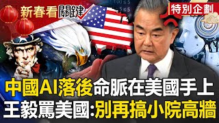 China's AI lags behind the United States! Wang Yi scolds the United States