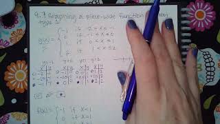 9.7 Graphing a piecewise defined function Problem type 1