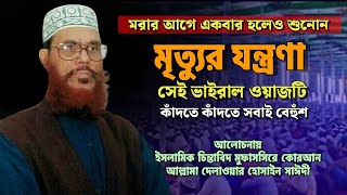 সেই ভাইরাল ওয়াজটি 🙏 মরার আগে একবার শুনুন | Allama Dilawar Hossain Saidi | Bangla Waz Mahfil