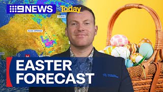 Bureau of Meteorology’s forecast for remaining days of Easter break | 9 News Australia