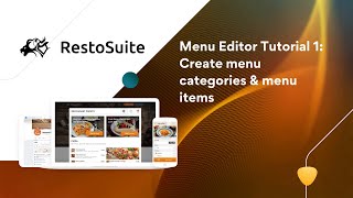 Menu Editor Tutorial 1: Create menu categories & menu items