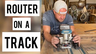 How to cut slots with  a router on a track