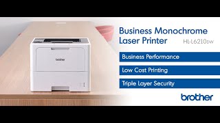 Brother HL-L6210DW Business Monochrome Laser Printer with Large Paper Capacity