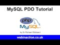 MySQL PDO Tutorial Lesson 1 - Connection