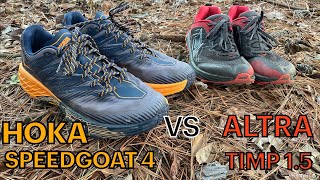 Hoka Speedgoat 4 VS Altra Timp 1.5