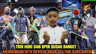 BORONG BORONG PAKE TRIK SPIN SUSAH HOKI, MENDING REVIEW AKUN - GAME GARENA FREE FIRE INDONESIA