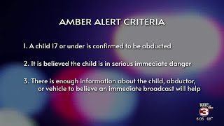 LSP explains Amber Alert criteria