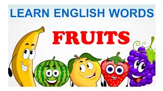 Learn English Words Fruits | fruits Names | fruits Names Rhymes | @kidsworldbytimmy6785