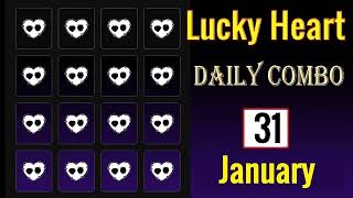 Lucky Heart daily combo today 31 january play lucky heart today combo 31 january Easy Science NTU