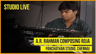 ar rahman composing his first film roja in his studio || rare video  #arrahman