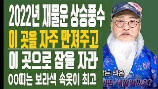 [2022년 재물운상승풍수] 신수와 재물운이 좋아지는 비방법( 당신에게 숨어 있는 놀라운 색깔의 비밀)